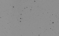 The Virgo/Coma cluster in negative B&W