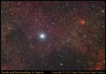 Deneb region mini-WASP camera 2