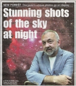 Southern Daily Echo Article regarding Starscapes 2 Exhibition - Cover