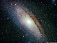 Central region of the spiral galaxy M31