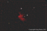 NGC7380 emission nebula in H-alpha