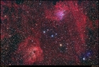 The Flaming Star Nebula And Companion