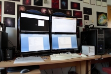 Four screens used for real