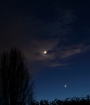 Moon Venus and Mars