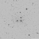 Coma cluster in negative B&W