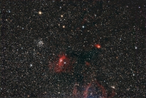 Bubble nebula region mini-WASP array