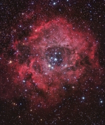 Rosette nebula composite image
