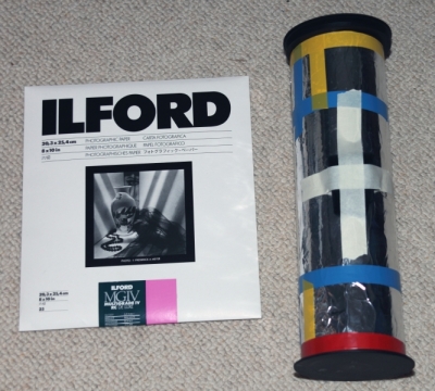8 x 10 inch photopaper pinhole camera